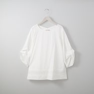 バンブー接触冷感袖ねじりブラウス (53113)