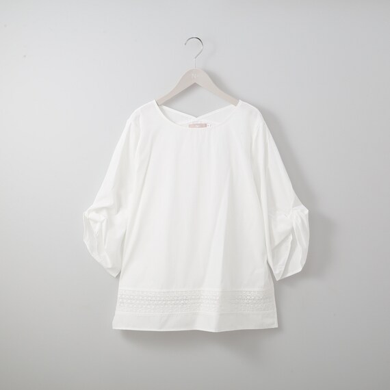 バンブー接触冷感袖ねじりブラウス (53113) 5枚目画像