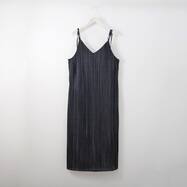 小紋柄プリーツキャミワンピース　(43106)