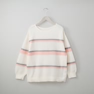 マルチボーダーニットプルオーバー (73105)