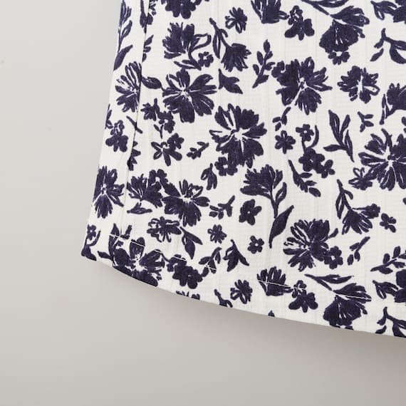 単色花柄ワンピース (43107) 6枚目画像