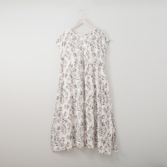 接触冷感プリントレーヨンワンピースレギュラー丈　(43108) 1枚目画像