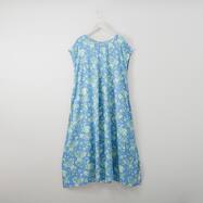 接触冷感プリントレーヨンワンピース　レギュラー丈　(43108)