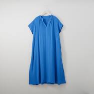 接触冷感レーヨンワンピース　レギュラー丈　(43110)