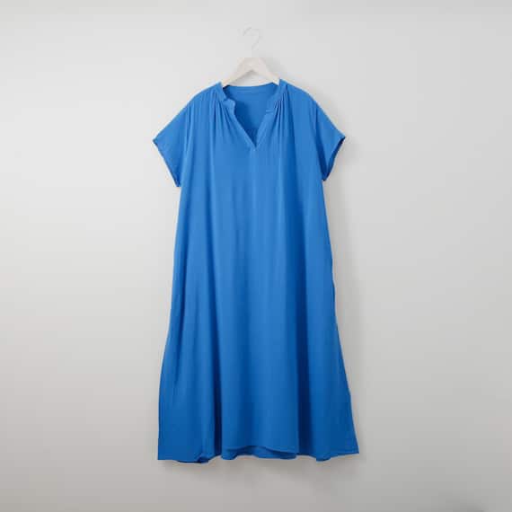 接触冷感レーヨンワンピースレギュラー丈 (43110) 1枚目画像