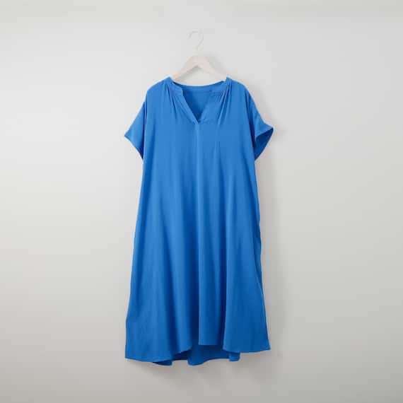 接触冷感レーヨンワンピースショート丈 (43111) 1枚目画像