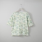 接触冷感綿スラブリーフ柄プルオーバー (63117) 6枚目画像