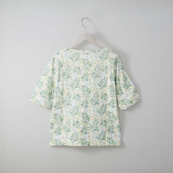 接触冷感綿スラブリーフ柄プルオーバー (63117) 7枚目画像