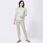 接触冷感綿スラブフラワー柄プルオーバー (63118) 2枚目画像