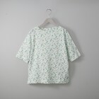 接触冷感綿スラブフラワー柄プルオーバー (63118) 4枚目画像