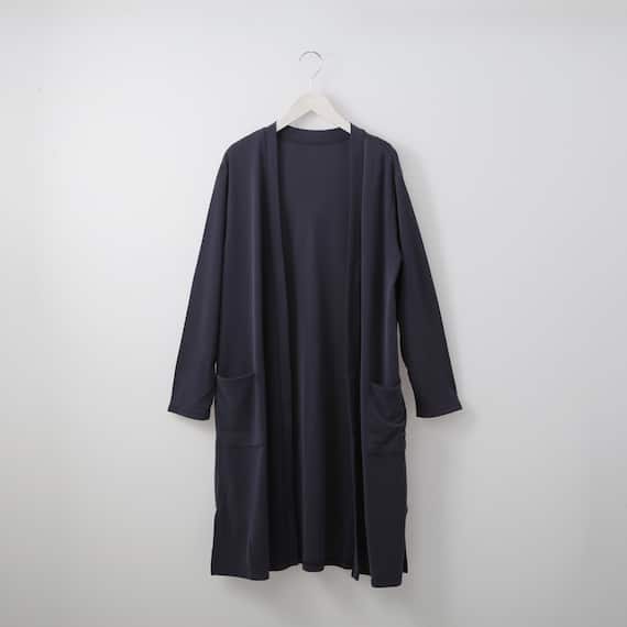 スムース仕立てのイージーウェアロングカーディガン (Z3105) 1枚目画像