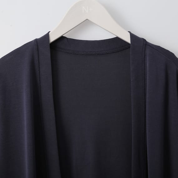 スムース仕立てのイージーウェアロングカーディガン (Z3105) 5枚目画像