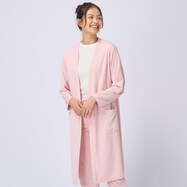 スムース仕立てのイージーウェアロングカーディガン　(Z3105)