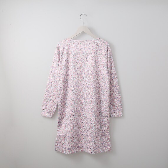 スムース仕立てのイージーウェア花柄チュニック (Z3107) 2枚目画像