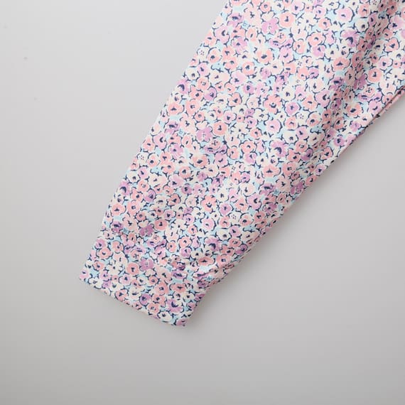 スムース仕立てのイージーウェア花柄チュニック (Z3107) 6枚目画像