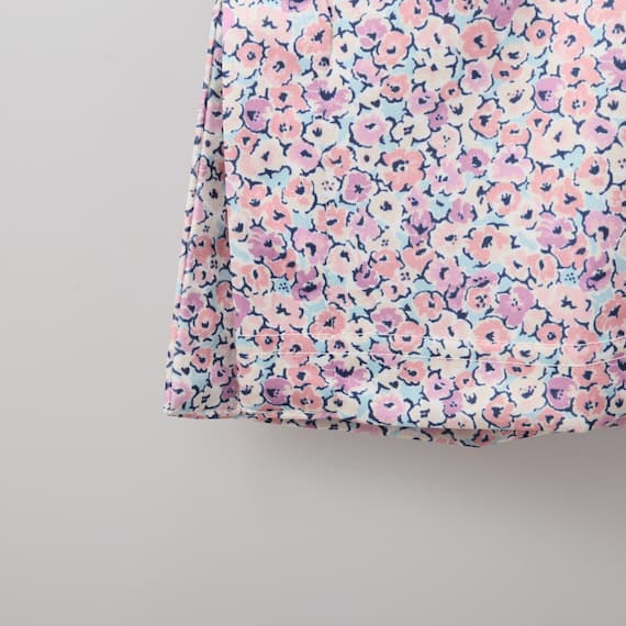 スムース仕立てのイージーウェア花柄チュニック (Z3107) 7枚目画像