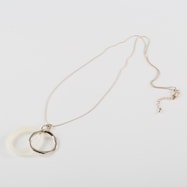 異素材オーバルネックレス (93116)