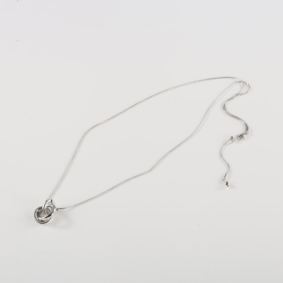 3リングスライダーチェーンネックレス (93126) 2枚目画像