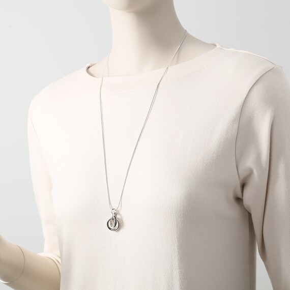 ３リングスライダーチェーンネックレス　(93126) 3枚目画像