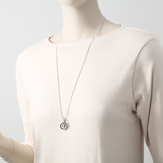 3リングスライダーチェーンネックレス (93126) 3枚目画像