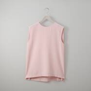 麻調スリーブレスブラウス　(53121)