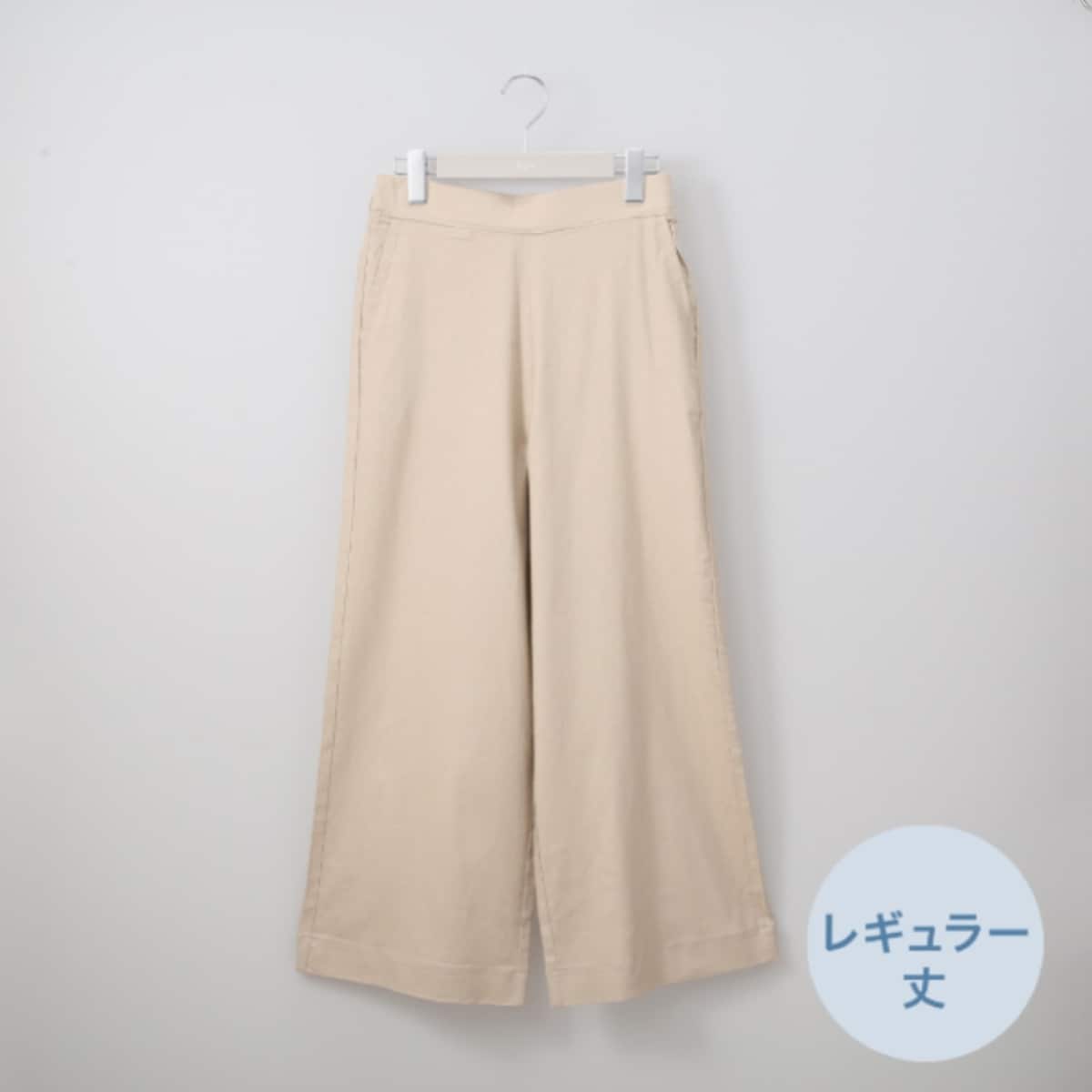 新品未使用⭐︎ベアショートパンツ アルパカ素材 あったか テディベア 接触冷感麻混セミワイドパンツショート丈 Sサイズ (23120