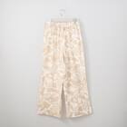 接触冷感麻混セミワイドパンツプリントレギュラー丈 (23119) 2枚目画像