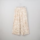 接触冷感麻混セミワイドパンツプリントショート丈 (23121) 2枚目画像