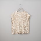 接触冷感麻混プルオーバープリント (53125) 1枚目画像