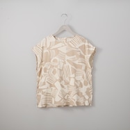 接触冷感麻混プルオーバープリント (53125)