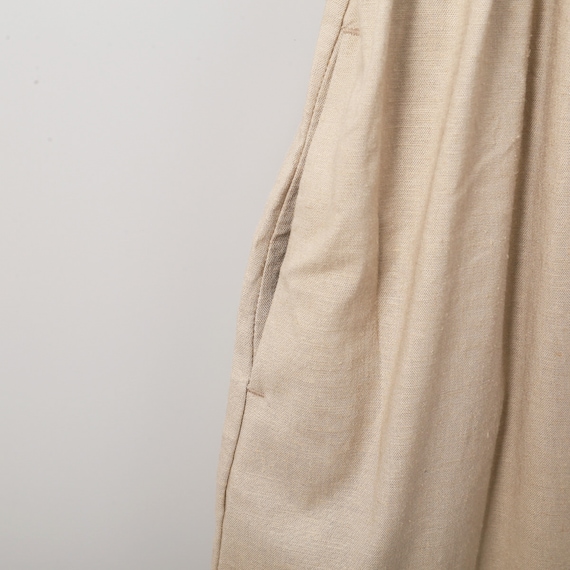 接触冷感麻混シャーリングワンピース (43113) 3枚目画像