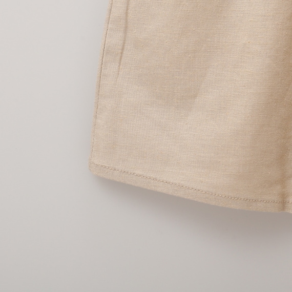 接触冷感麻混シャーリングワンピース (43113) 4枚目画像