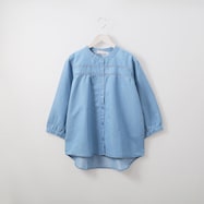 ライトデニムハシゴレースブラウス (53123)