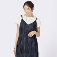 【N+商品】ストライプリブフレンチスリーブプルオーバー　(63120)