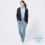 【N+商品】マイルドフィットデニムパンツレギュラー丈　(23124)