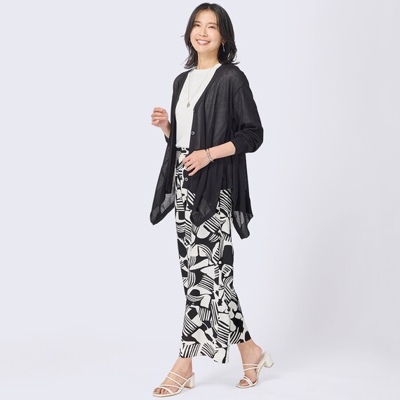 イレギュラーヘムシアーカーディガン (83111) 2枚目画像