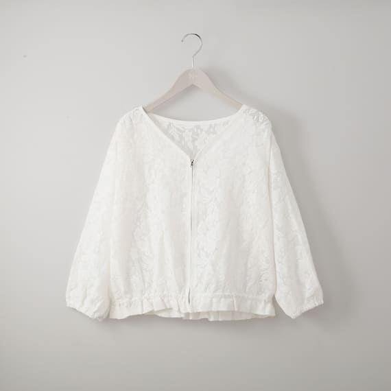 涼やかメッシュレースショートブルゾン (13112) 1枚目画像