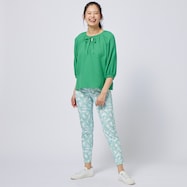 ブラッシュプリントレギンスパンツ (23129)