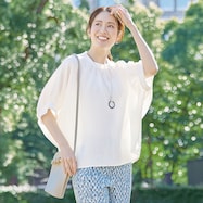 ポコポコ素材スタンドネックプルオーバー (63130)