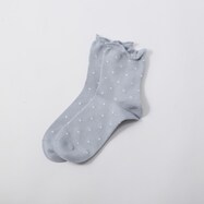 【N+商品】大人の楽らくソックスクルー丈プチドット柄　(93130)