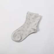 大人の楽らくソックスクルー丈ドット柄 (93132)