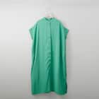 接触冷感ドットストライプボリュームワンピース (43115) 1枚目画像