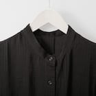 接触冷感ドットストライプボリュームワンピース (43115) 4枚目画像