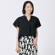 接触冷感ドットストライププルオーバー (53129)