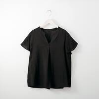 接触冷感ドットストライププルオーバー　(53129)