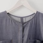 接触冷感シャンブレーワンピース (43116) 4枚目画像