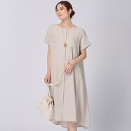 【N+商品】接触冷感シャンブレーワンピース　(43116)