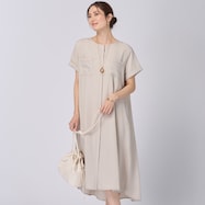 接触冷感シャンブレーワンピース (43116)