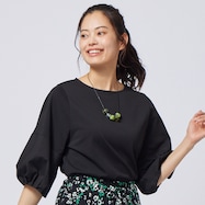 ランタン袖布帛切替えプルオーバー (63133)