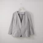 麻調ストレッチノーカラージャケット (13113) 1枚目画像